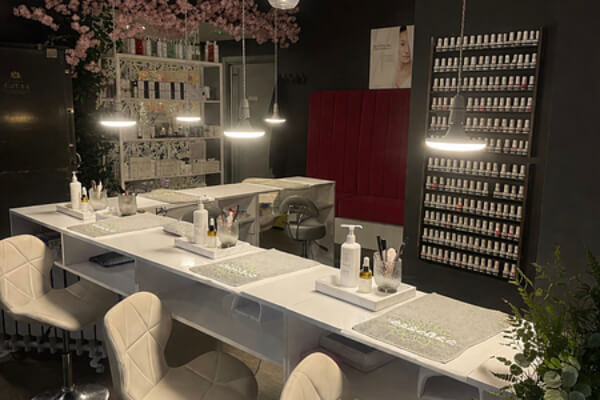 The nail salon inside The Essence